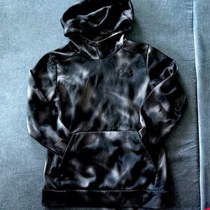 Under Armour, youth, gray, and black hoodie